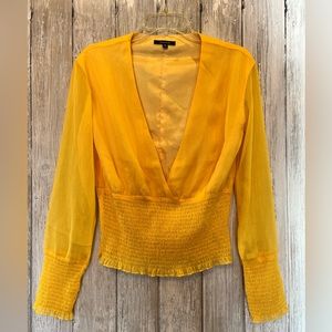 Evenul Yellow Smocked Top